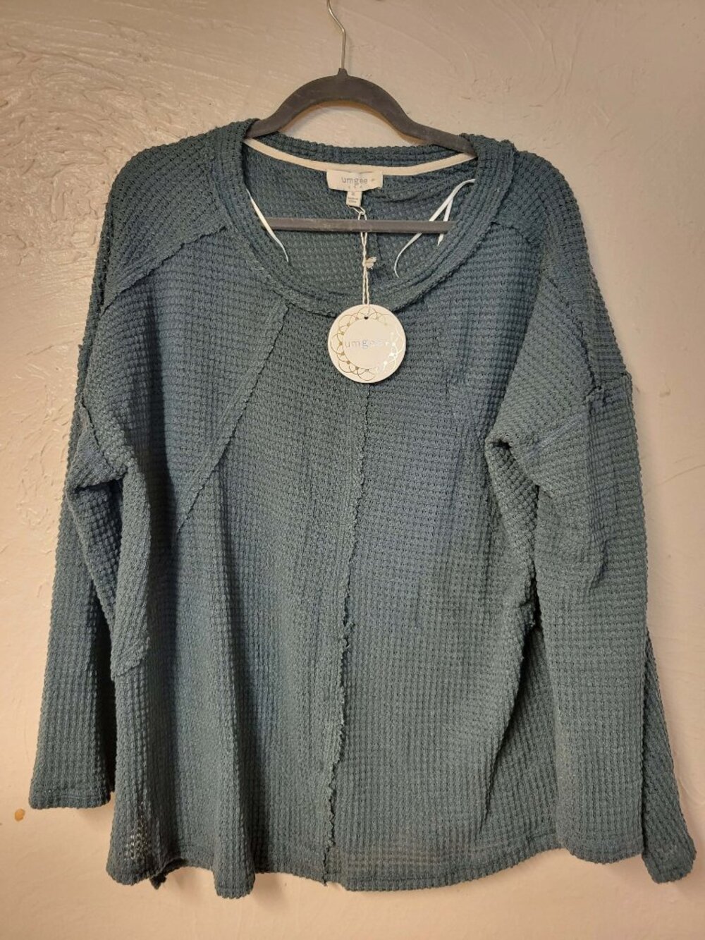 Umgee Sweater Women’s Size XL Green Long Sleeves Pullover